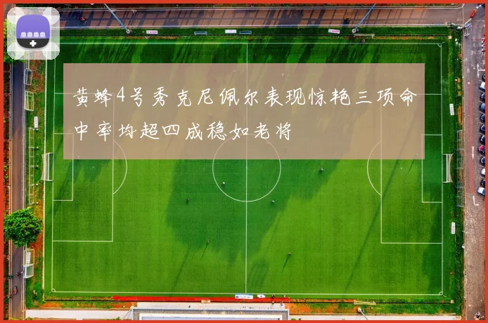 黄蜂4号秀克尼佩尔表现惊艳三项命中率均超四成稳如老将